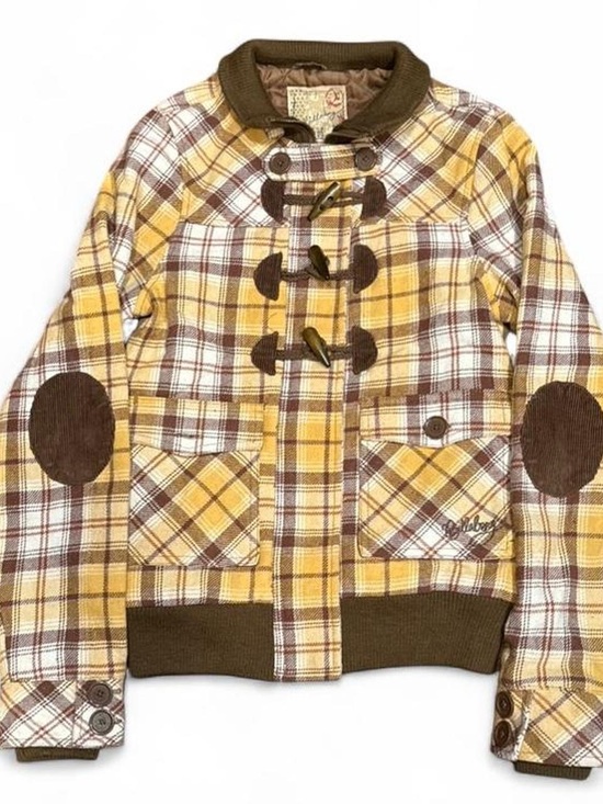 Billabong Jackets & Blazers - Y2K Billabong Plaid Toggle Utility Bomber Jacket